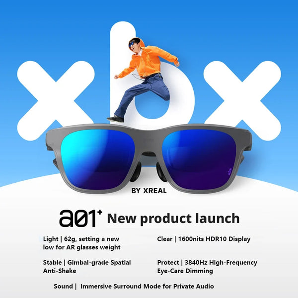 XREAL xbx a01 AR Glasses HDR10 1600nits 50° FOV Smart Glasses for Watch Videos Play Games - Bear Hugs