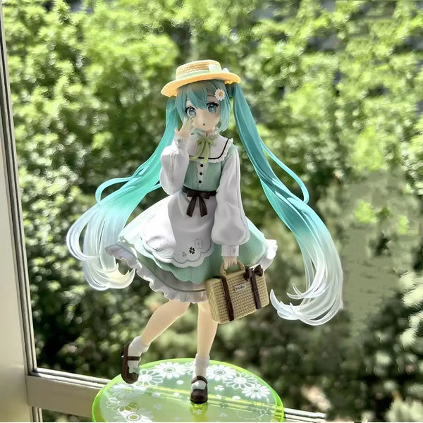 Hatsune Miku figure pastoral style figure model anime two dimensional beautiful girl desktop decoration Fashion Giving gifts - Bear Hugs