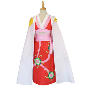 Anime Boa Hancock Cosplay Costumes Sexy Empire Red Kimono Dress Uniform Boa Hancock Earrings Halloween Costumes for Women Men - Bear Hugs