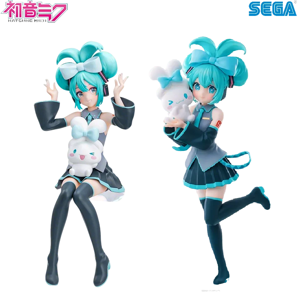 Hatsune Miku X Cinnamoroll Figure Anime Peripheral Collectible Models Decorative Decorations Children Kawaii Gift - Bear Hugs
