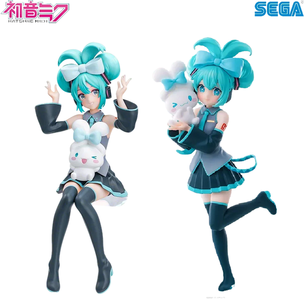 Hatsune Miku X Cinnamoroll Figure Anime Peripheral Collectible Models Decorative Decorations Children Kawaii Gift - Bear Hugs
