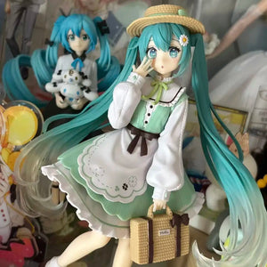 Hatsune Miku figure pastoral style figure model anime two dimensional beautiful girl desktop decoration Fashion Giving gifts - Bear Hugs