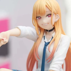 My Dress-Up Darling Anime Figure - Kitagawa Marin Sitting Position Model Statue Collectible Decoration Handmade Toy Gift - Bear Hugs
