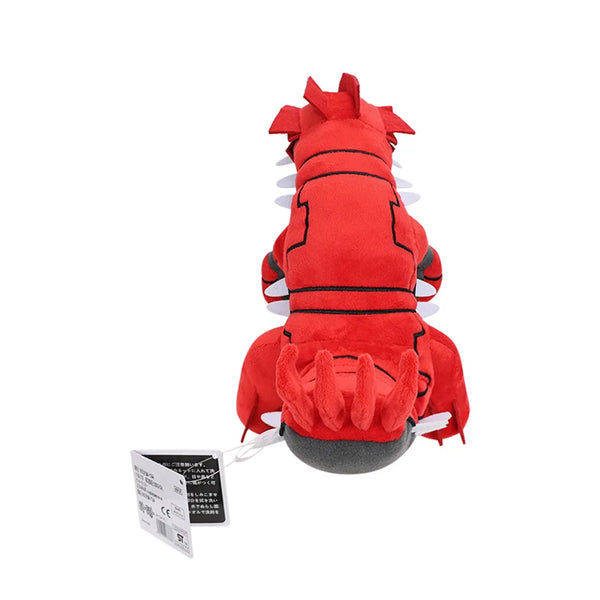 27cm Red Groudon Legendary Dinosaur Plush Toy - Large Stuffed Animal, Soft Mythical Creature Pillow Gift for Kids & Fans Collect - Bear Hugs