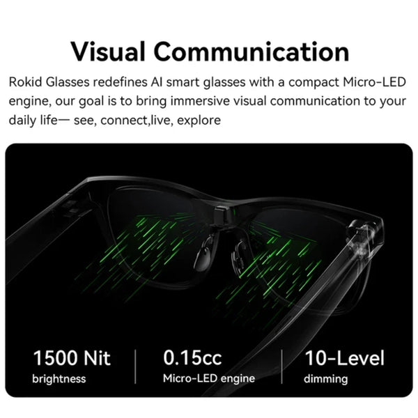Rokid RV101 Smart AI Glasses - Bear Hugs