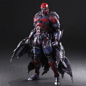 PLAY ARTS 27cm X-men Magneto Action Figure Anime Max Eisenhardt Collectable Model Toys Doll Gift - Bear Hugs