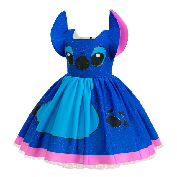 Baby Disney Movie Stitch Role Playing Costume Sets Cartoon Cute Princess Dress Stage Performance Purim Carnival Kids Dress - Bear Hugs
