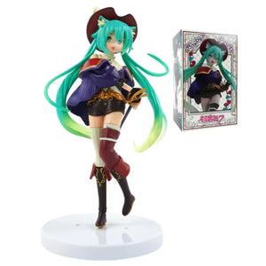 19cm Girl Hatsune Miku Anime Figure Fashion Subclture Miku Action Figure Room Decorations PVC Collection Model Doll Toys - Bear Hugs