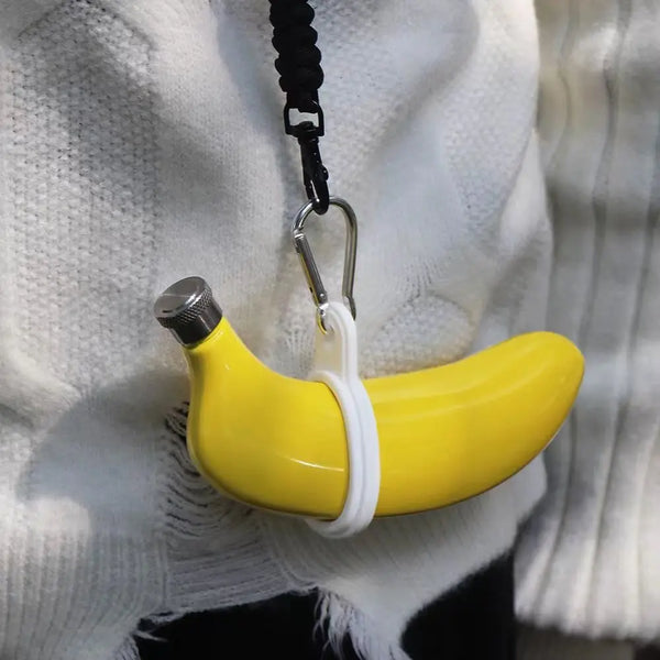 5Oz Banana Shaped 304 Stainless Steel Cup Outdoor Flask Stainless Steel Flask, Flask Portable Liquor Board Mini Water Glasses - Bear Hugs