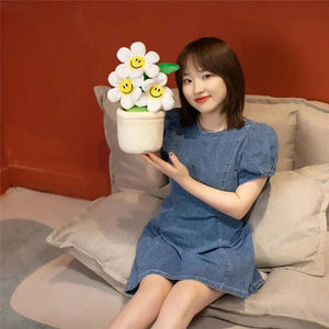 Smiling Sunflower Flowerpot Plush - Bear Hugs