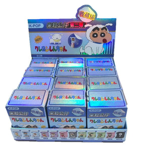 Crayon Shin-Chan Animal Series Rice Grain Blind Box 12 Styles Mini Resin Figurine Collectible Desktop Ornament Birthday Gift - Bear Hugs