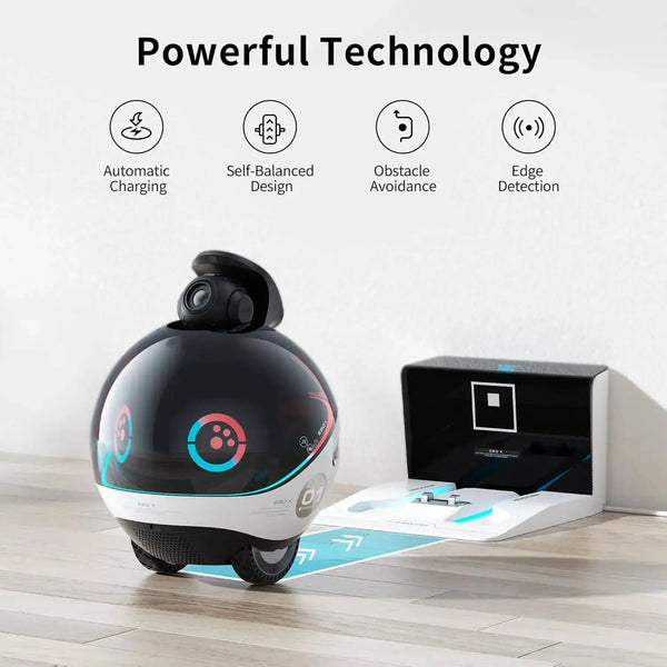 Enabot EBO X Home Guardian Robot 4K Camera,Night Vision HARMAN Sound Effect Intelligent AI Language Control Guardian Warning - Bear Hugs