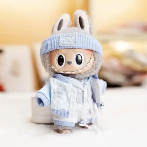 Handmade Labubu Baby Blue Cosy Outfit with Accessories - Bear Hugs