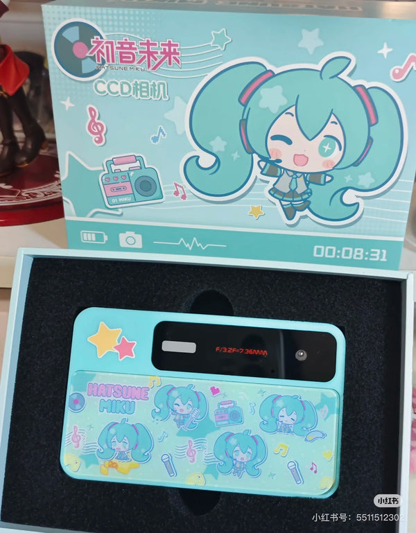 Original Hatsune Miku Ccd 600mah Digital Camera Cartoon Anime Figure Miku Peripheral Children Birthday Toy Gifts Pre-Sale - Bear Hugs