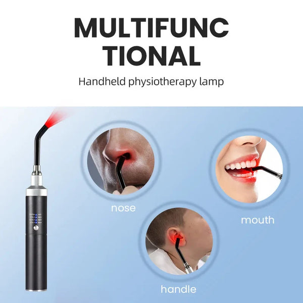 Cold Sore Treatment Device Infrared&Red Light Therapy Lamp for Canker Sore Lips Nose Ear Hands Joint Knee Feet Body Pain Relief - Bear Hugs