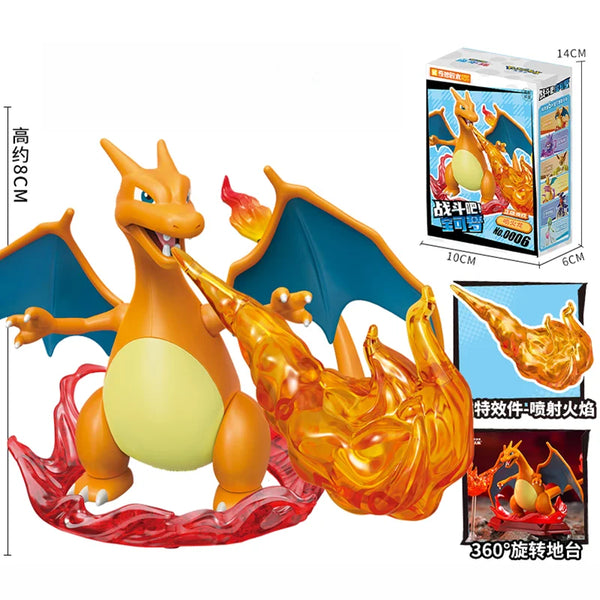 Keeppley Pokemon Pocket Monster Pikachu Charizard Eevee Gengar Venusaur Mewtwo Blastoise Building Block Anime Action Figure Toys - Bear Hugs