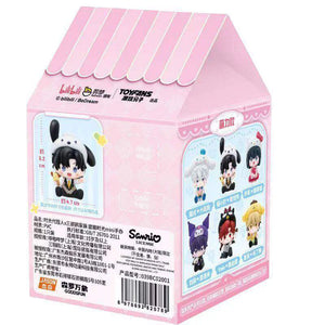 Genuine Link Click × Sanrio Characters Sweet Time Mini Sitting Series Blind Box Figures Beans Ornaments Fashion Trend Gift - Bear Hugs