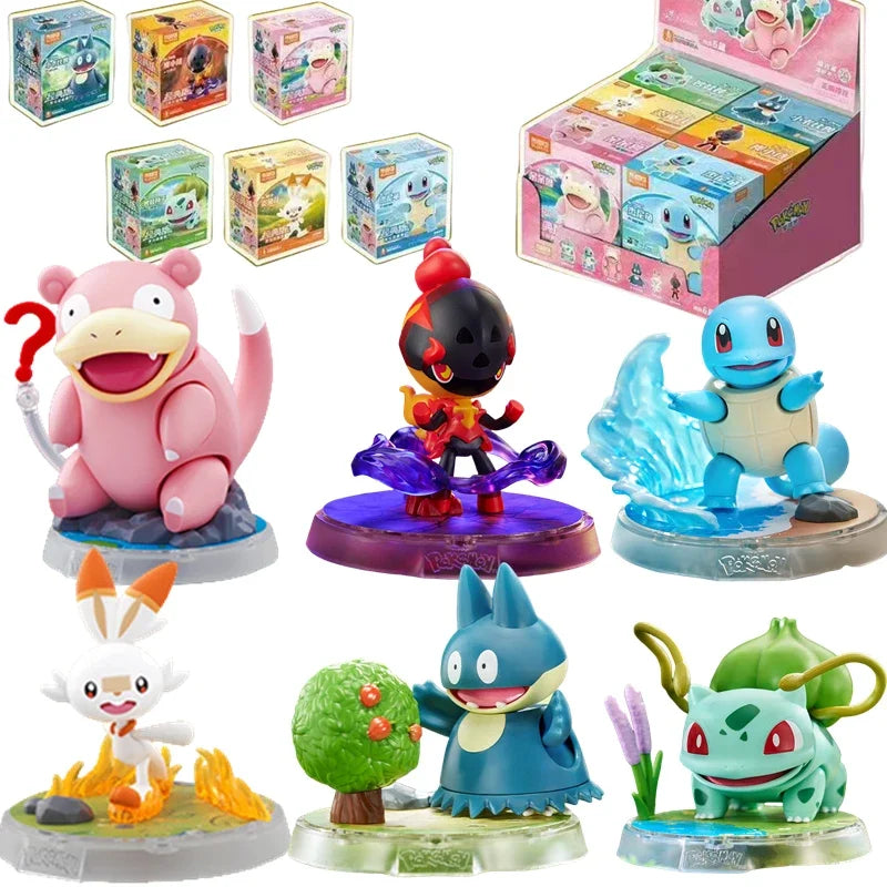 BLOKEES Original POKEMON Building Blocks Pikachu Charmander Psyduck Sprigatito Eevee Lucario Pokémon Action Figure Toys Gift - Bear Hugs