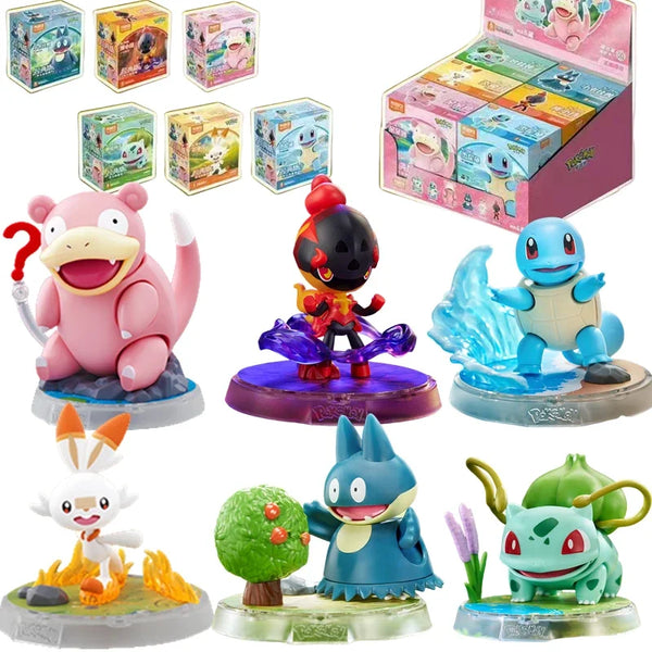 BLOKEES Original POKEMON Building Blocks Pikachu Charmander Psyduck Sprigatito Eevee Lucario Pokémon Action Figure Toys Gift - Bear Hugs