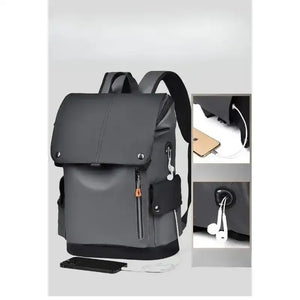 Premium Leather-Look Casual Backpack