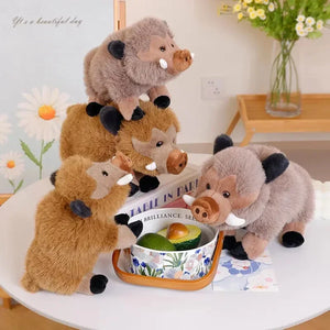 Fluffy Wild Boar Plushie Soft Toy - Bear Hugs