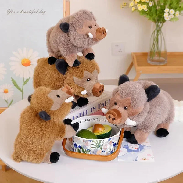 Fluffy Wild Boar Plushie Soft Toy - Bear Hugs