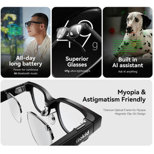 Rokid RV101 Smart AI Glasses - Bear Hugs