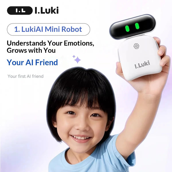 I.Luki LUKI Smart Robot Companion Robot Social Emotional Foreign Language Learning Wireless Indoor Intelligence Gifts - Bear Hugs