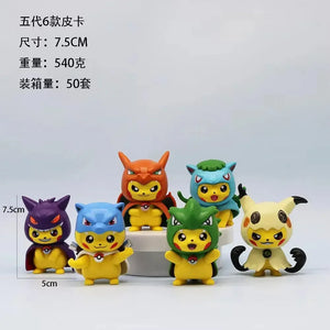 Pikachu Cosplay Pokimoen Figurines (Set of 6)