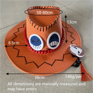 Portgas D Ace Anime Cosplay Hats Cowboy Cap Adult Christmas Gift - Bear Hugs