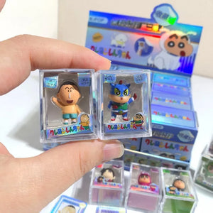 Crayon Shin-Chan Animal Series Rice Grain Blind Box 12 Styles Mini Resin Figurine Collectible Desktop Ornament Birthday Gift - Bear Hugs
