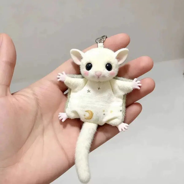 Cute Sugar Glider Plush Keychain - Bear Hugs