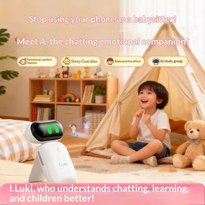 I.Luki LUKI Smart Robot Companion Robot Social Emotional Foreign Language Learning Wireless Indoor Intelligence Gifts - Bear Hugs