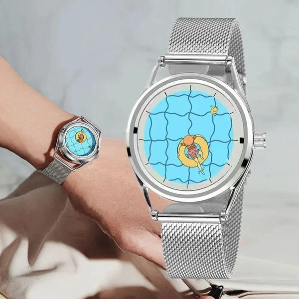 Jokercat Watch Teen Ins Niche Design Student Concept New Quartz Stylish Creative High Value - Bear Hugs