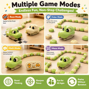 Remote Control Greedy Snake Magnetic Toy Duel Parent Child Interactive Battle Magnetic Swallowing Snake Remote Control Car - Bear Hugs