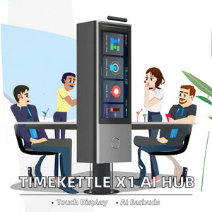 X1 AI Interpreter Hub Standalone Two-Way Simultaneous Translator With Touch Screen Earbuds Language Translator Device - Bear Hugs