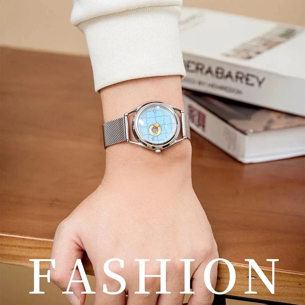 Jokercat Watch Teen Ins Niche Design Student Concept New Quartz Stylish Creative High Value - Bear Hugs