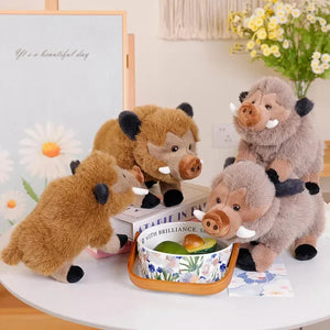 Fluffy Wild Boar Plushie Soft Toy - Bear Hugs