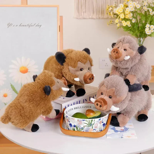 Fluffy Wild Boar Plushie Soft Toy - Bear Hugs