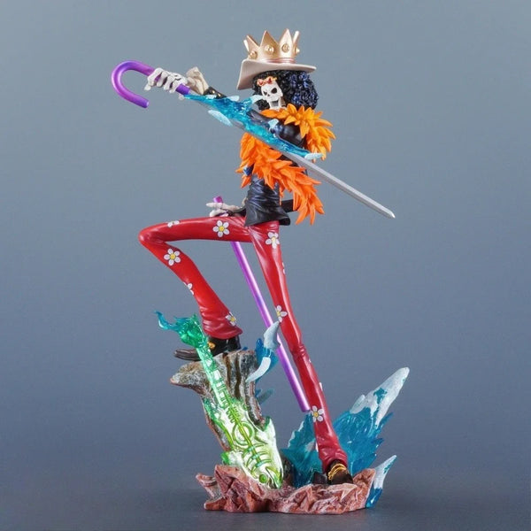 33cm/12.99in Anime ONE PIECE Figure Brook Action Figures Pvc Burukku Statue Desktop Ornamen Collection Model Toys Gifts - Bear Hugs
