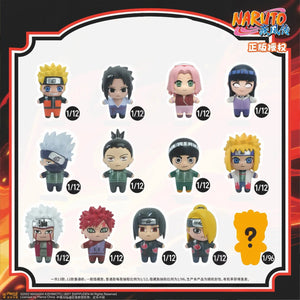 Jandoon Naruto Shippuden Mini Figure Set 12 Pcs - Kawaii Rice Grain Style Collectible Blind Box Toy Gift - Bear Hugs