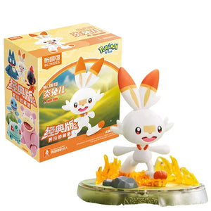 BLOKEES Original POKEMON Building Blocks Pikachu Charmander Psyduck Sprigatito Eevee Lucario Pokémon Action Figure Toys Gift - Bear Hugs