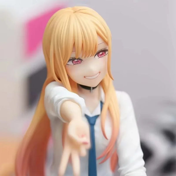 My Dress-Up Darling Anime Figure - Kitagawa Marin Sitting Position Model Statue Collectible Decoration Handmade Toy Gift - Bear Hugs