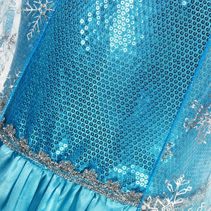 Girls Snow Queen Kids Costumes Girls Carnival Party Prom Gown Elsa Robe-Playing Children Clothing Princess Dress Birthday Dress - Bear Hugs