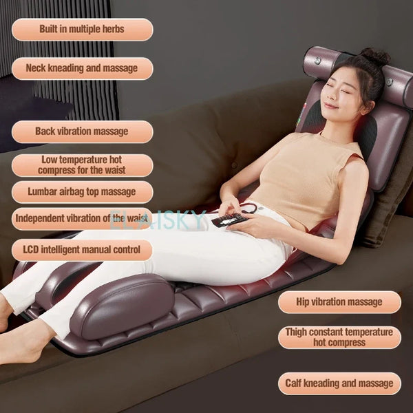 Electric Full Body Heated Shiatsu Massage Mat