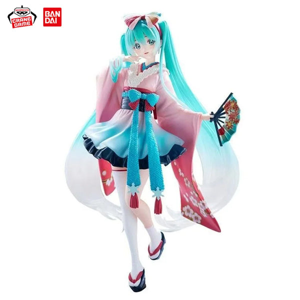 Hatsune Miku Desktop Cute Action Figure 18cm Neko T-Shirt Ver. Anime Figurine Kawaii Girl Model Toy Gift - Bear Hugs
