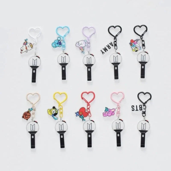 BTS Light Stick Acrylic Keychain Collection