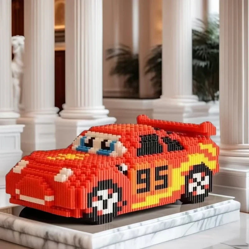 1258-Piece Red Sports Car Building Block Set, Experience the Essence of Racing Culture, the First Choice for Birthday, Christmas, and Thanksgiving Gifts - Bear Hugs
