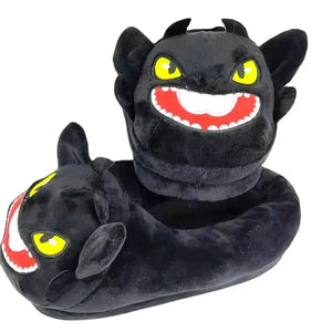 Dragon Duo Indoor Plush Slippers