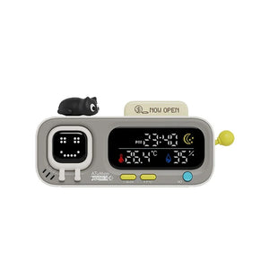 DUKA MOODA Smart Desktop Temperature and Humidity Clock Electric Digital Home Temperature and Humidity Meter Smart Fun Reminder - Bear Hugs